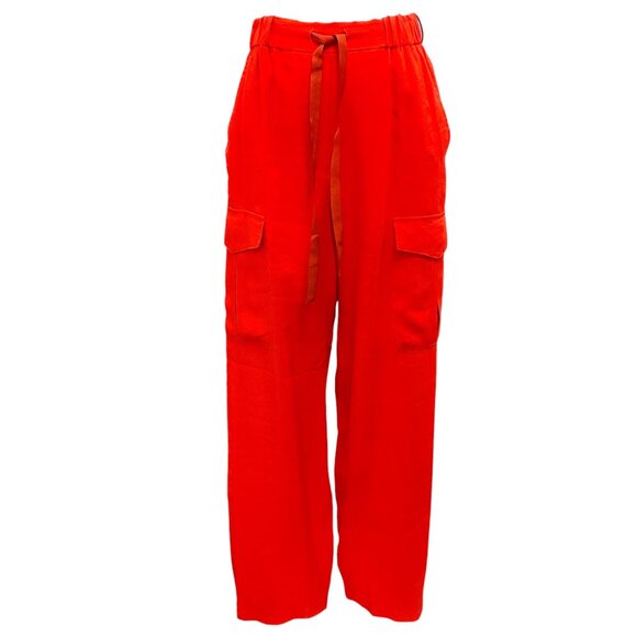 forte_forte Lips Red 2022 Ripstop Cargo Pants